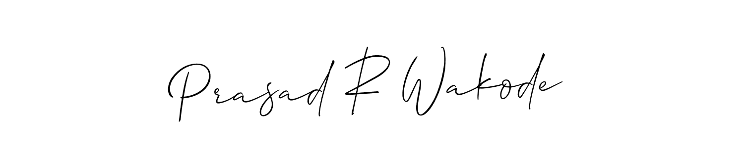Create a beautiful signature design for name Prasad R Wakode. With this signature (Allison_Script) fonts, you can make a handwritten signature for free. Prasad R Wakode signature style 2 images and pictures png