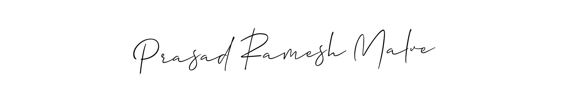 Prasad Ramesh Malve stylish signature style. Best Handwritten Sign (Allison_Script) for my name. Handwritten Signature Collection Ideas for my name Prasad Ramesh Malve. Prasad Ramesh Malve signature style 2 images and pictures png