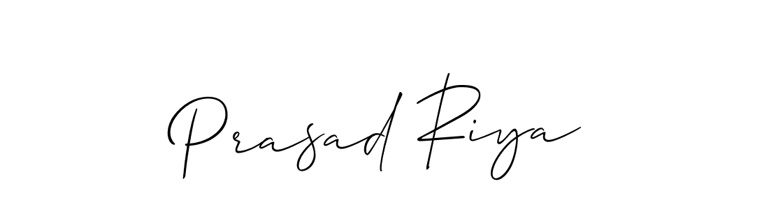 Use a signature maker to create a handwritten signature online. With this signature software, you can design (Allison_Script) your own signature for name Prasad Riya. Prasad Riya signature style 2 images and pictures png