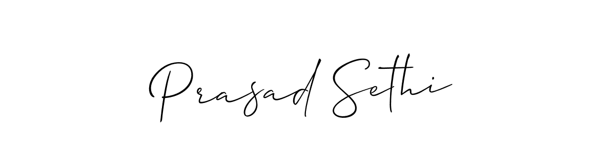 Allison_Script is a professional signature style that is perfect for those who want to add a touch of class to their signature. It is also a great choice for those who want to make their signature more unique. Get Prasad Sethi name to fancy signature for free. Prasad Sethi signature style 2 images and pictures png