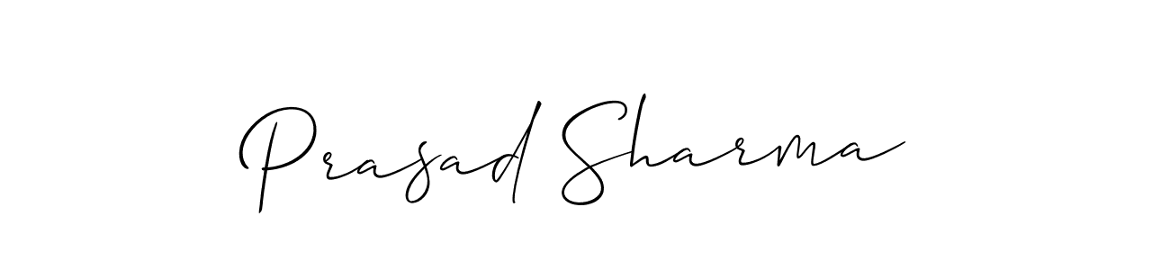 The best way (Allison_Script) to make a short signature is to pick only two or three words in your name. The name Prasad Sharma include a total of six letters. For converting this name. Prasad Sharma signature style 2 images and pictures png