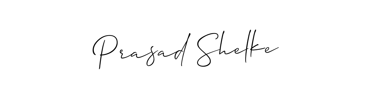 How to make Prasad Shelke name signature. Use Allison_Script style for creating short signs online. This is the latest handwritten sign. Prasad Shelke signature style 2 images and pictures png