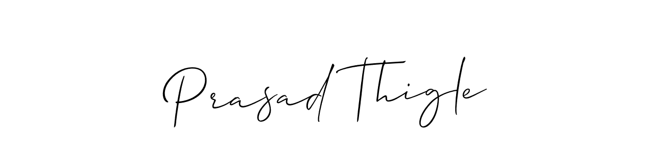 How to make Prasad Thigle signature? Allison_Script is a professional autograph style. Create handwritten signature for Prasad Thigle name. Prasad Thigle signature style 2 images and pictures png