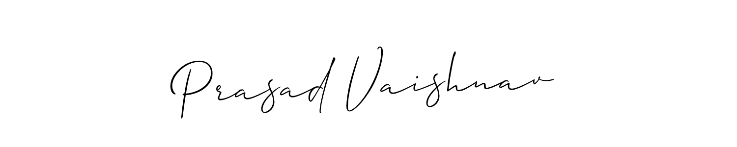 How to make Prasad Vaishnav signature? Allison_Script is a professional autograph style. Create handwritten signature for Prasad Vaishnav name. Prasad Vaishnav signature style 2 images and pictures png