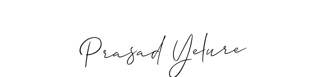 Allison_Script is a professional signature style that is perfect for those who want to add a touch of class to their signature. It is also a great choice for those who want to make their signature more unique. Get Prasad Yelure name to fancy signature for free. Prasad Yelure signature style 2 images and pictures png