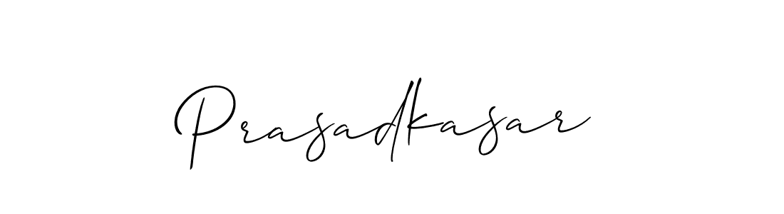 It looks lik you need a new signature style for name Prasadkasar. Design unique handwritten (Allison_Script) signature with our free signature maker in just a few clicks. Prasadkasar signature style 2 images and pictures png