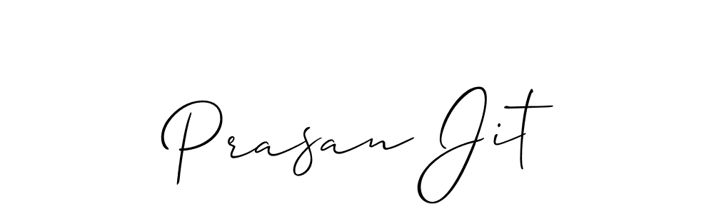 Design your own signature with our free online signature maker. With this signature software, you can create a handwritten (Allison_Script) signature for name Prasan Jit. Prasan Jit signature style 2 images and pictures png