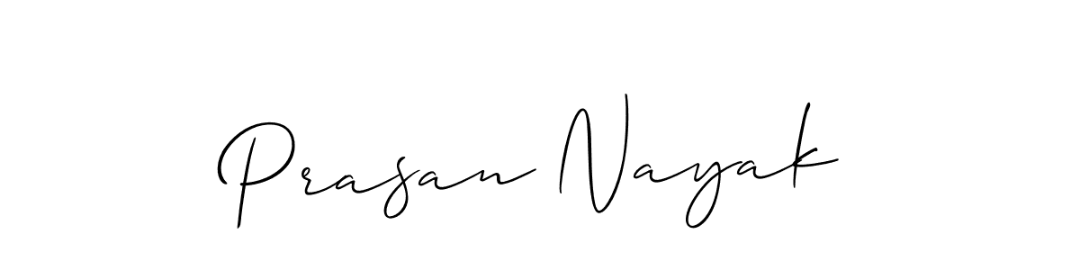 if you are searching for the best signature style for your name Prasan Nayak. so please give up your signature search. here we have designed multiple signature styles  using Allison_Script. Prasan Nayak signature style 2 images and pictures png