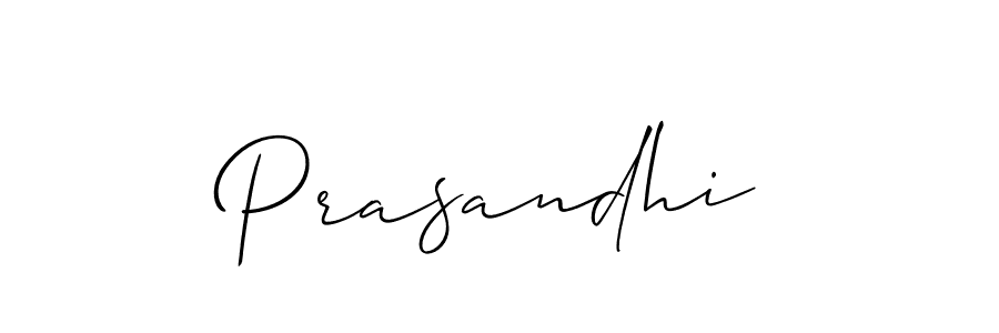 Prasandhi stylish signature style. Best Handwritten Sign (Allison_Script) for my name. Handwritten Signature Collection Ideas for my name Prasandhi. Prasandhi signature style 2 images and pictures png