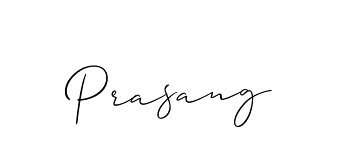 It looks lik you need a new signature style for name Prasang. Design unique handwritten (Allison_Script) signature with our free signature maker in just a few clicks. Prasang signature style 2 images and pictures png