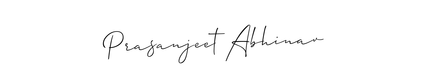 Prasanjeet Abhinav stylish signature style. Best Handwritten Sign (Allison_Script) for my name. Handwritten Signature Collection Ideas for my name Prasanjeet Abhinav. Prasanjeet Abhinav signature style 2 images and pictures png