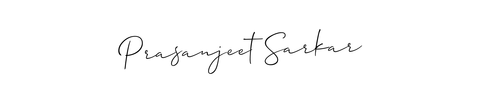 Also we have Prasanjeet Sarkar name is the best signature style. Create professional handwritten signature collection using Allison_Script autograph style. Prasanjeet Sarkar signature style 2 images and pictures png
