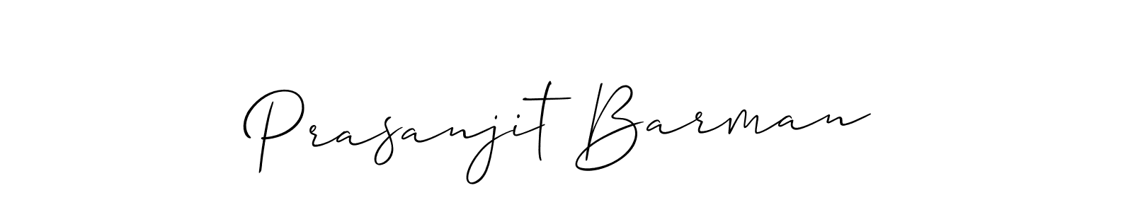 Design your own signature with our free online signature maker. With this signature software, you can create a handwritten (Allison_Script) signature for name Prasanjit Barman. Prasanjit Barman signature style 2 images and pictures png