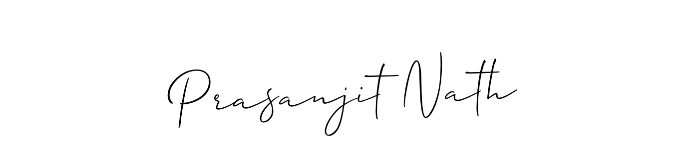 Prasanjit Nath stylish signature style. Best Handwritten Sign (Allison_Script) for my name. Handwritten Signature Collection Ideas for my name Prasanjit Nath. Prasanjit Nath signature style 2 images and pictures png