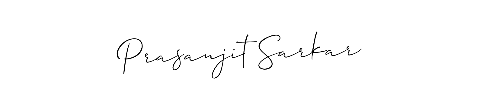 It looks lik you need a new signature style for name Prasanjit Sarkar. Design unique handwritten (Allison_Script) signature with our free signature maker in just a few clicks. Prasanjit Sarkar signature style 2 images and pictures png