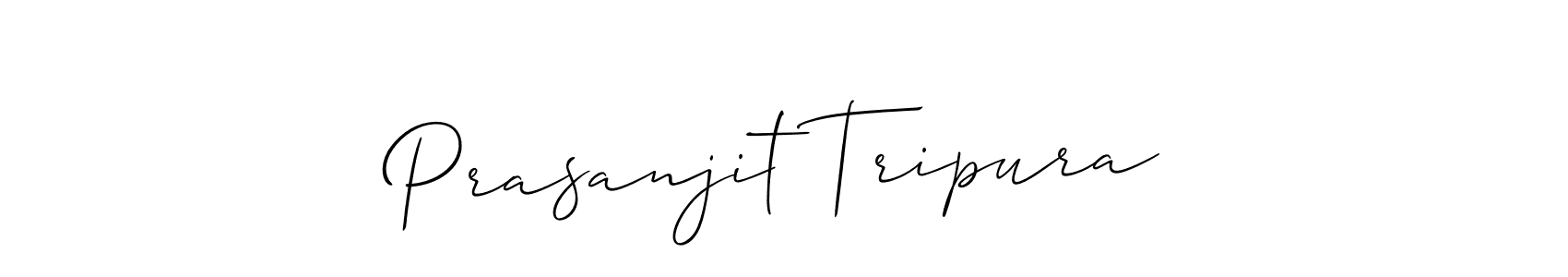 Create a beautiful signature design for name Prasanjit Tripura. With this signature (Allison_Script) fonts, you can make a handwritten signature for free. Prasanjit Tripura signature style 2 images and pictures png