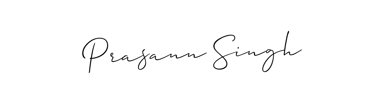 Design your own signature with our free online signature maker. With this signature software, you can create a handwritten (Allison_Script) signature for name Prasann Singh. Prasann Singh signature style 2 images and pictures png