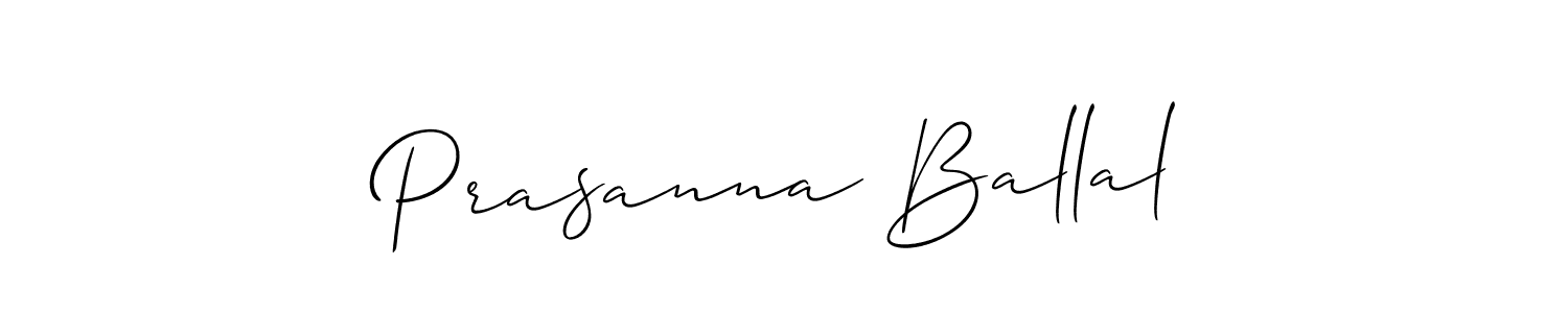 Also we have Prasanna Ballal name is the best signature style. Create professional handwritten signature collection using Allison_Script autograph style. Prasanna Ballal signature style 2 images and pictures png