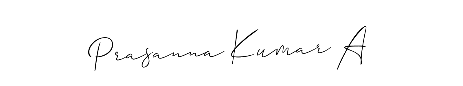 Make a beautiful signature design for name Prasanna Kumar A. Use this online signature maker to create a handwritten signature for free. Prasanna Kumar A signature style 2 images and pictures png