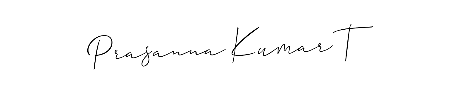 Make a beautiful signature design for name Prasanna Kumar T. Use this online signature maker to create a handwritten signature for free. Prasanna Kumar T signature style 2 images and pictures png