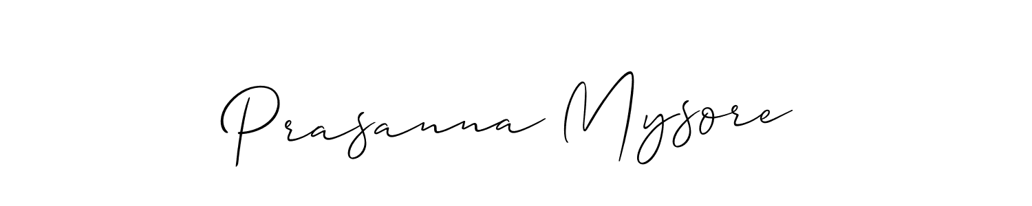 It looks lik you need a new signature style for name Prasanna Mysore. Design unique handwritten (Allison_Script) signature with our free signature maker in just a few clicks. Prasanna Mysore signature style 2 images and pictures png