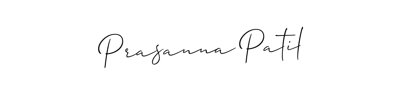 Also we have Prasanna Patil name is the best signature style. Create professional handwritten signature collection using Allison_Script autograph style. Prasanna Patil signature style 2 images and pictures png