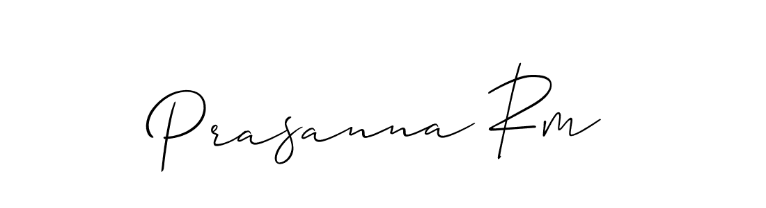 It looks lik you need a new signature style for name Prasanna Rm. Design unique handwritten (Allison_Script) signature with our free signature maker in just a few clicks. Prasanna Rm signature style 2 images and pictures png