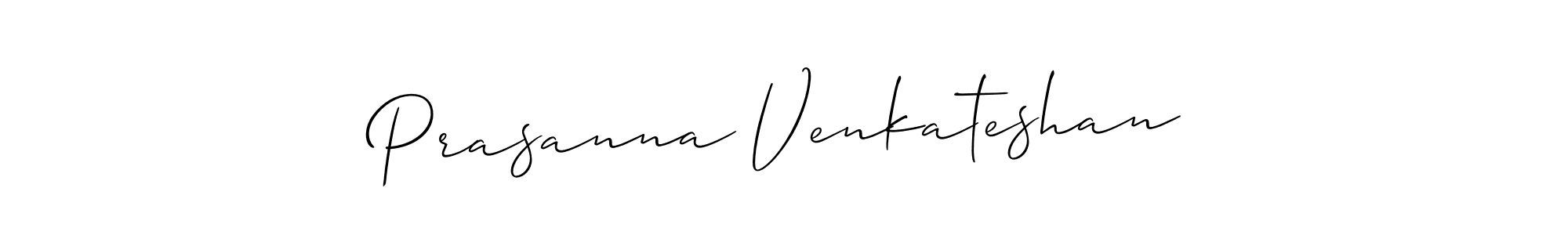 You should practise on your own different ways (Allison_Script) to write your name (Prasanna Venkateshan) in signature. don't let someone else do it for you. Prasanna Venkateshan signature style 2 images and pictures png