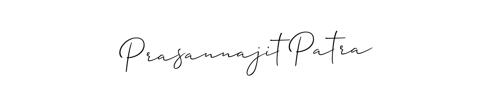 Make a short Prasannajit Patra signature style. Manage your documents anywhere anytime using Allison_Script. Create and add eSignatures, submit forms, share and send files easily. Prasannajit Patra signature style 2 images and pictures png
