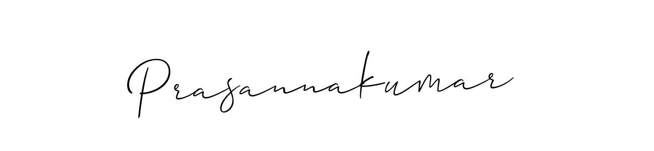 It looks lik you need a new signature style for name Prasannakumar. Design unique handwritten (Allison_Script) signature with our free signature maker in just a few clicks. Prasannakumar signature style 2 images and pictures png