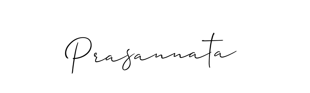 You should practise on your own different ways (Allison_Script) to write your name (Prasannata) in signature. don't let someone else do it for you. Prasannata signature style 2 images and pictures png