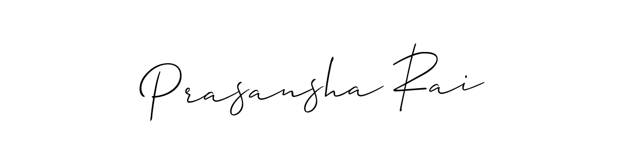 if you are searching for the best signature style for your name Prasansha Rai. so please give up your signature search. here we have designed multiple signature styles  using Allison_Script. Prasansha Rai signature style 2 images and pictures png