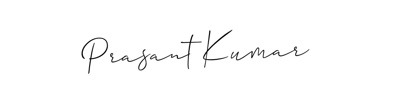 Design your own signature with our free online signature maker. With this signature software, you can create a handwritten (Allison_Script) signature for name Prasant Kumar. Prasant Kumar signature style 2 images and pictures png