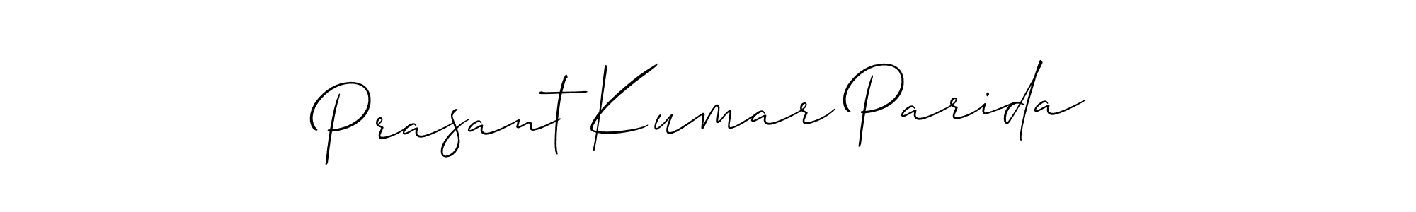 Use a signature maker to create a handwritten signature online. With this signature software, you can design (Allison_Script) your own signature for name Prasant Kumar Parida. Prasant Kumar Parida signature style 2 images and pictures png