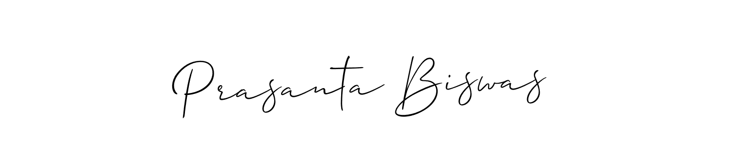 Use a signature maker to create a handwritten signature online. With this signature software, you can design (Allison_Script) your own signature for name Prasanta Biswas. Prasanta Biswas signature style 2 images and pictures png