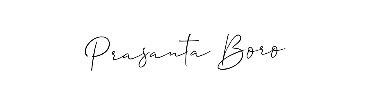 Design your own signature with our free online signature maker. With this signature software, you can create a handwritten (Allison_Script) signature for name Prasanta Boro. Prasanta Boro signature style 2 images and pictures png