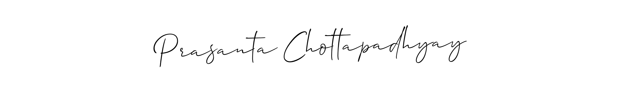 The best way (Allison_Script) to make a short signature is to pick only two or three words in your name. The name Prasanta Chottapadhyay include a total of six letters. For converting this name. Prasanta Chottapadhyay signature style 2 images and pictures png