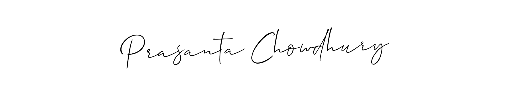 How to make Prasanta Chowdhury signature? Allison_Script is a professional autograph style. Create handwritten signature for Prasanta Chowdhury name. Prasanta Chowdhury signature style 2 images and pictures png