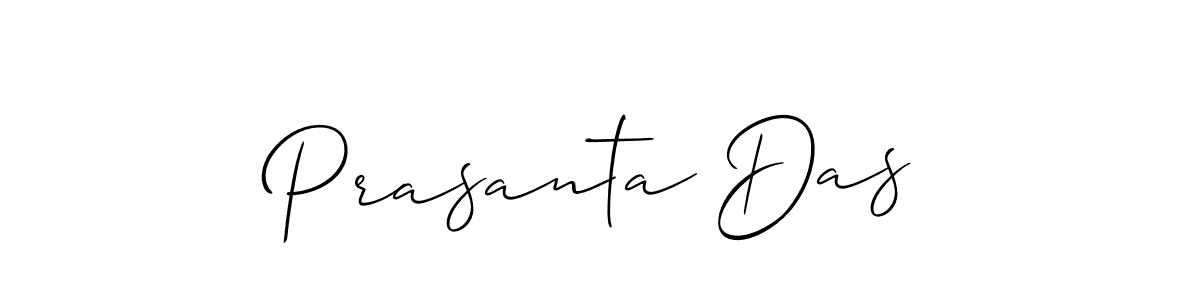 The best way (Allison_Script) to make a short signature is to pick only two or three words in your name. The name Prasanta Das include a total of six letters. For converting this name. Prasanta Das signature style 2 images and pictures png