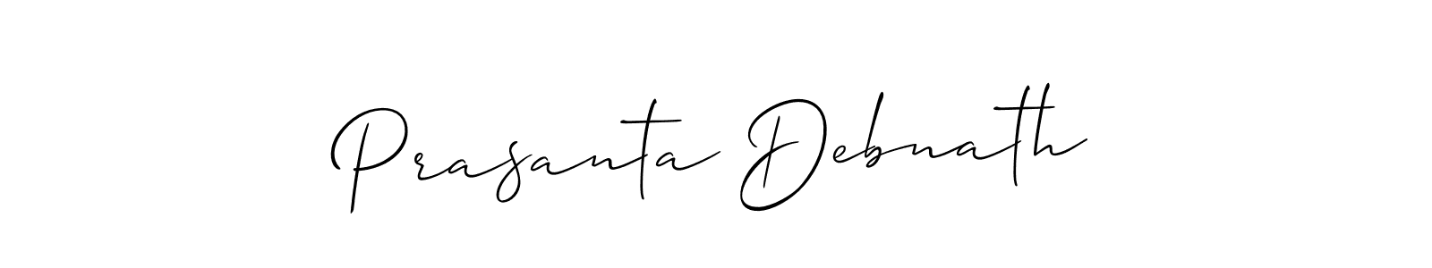 Make a beautiful signature design for name Prasanta Debnath. With this signature (Allison_Script) style, you can create a handwritten signature for free. Prasanta Debnath signature style 2 images and pictures png