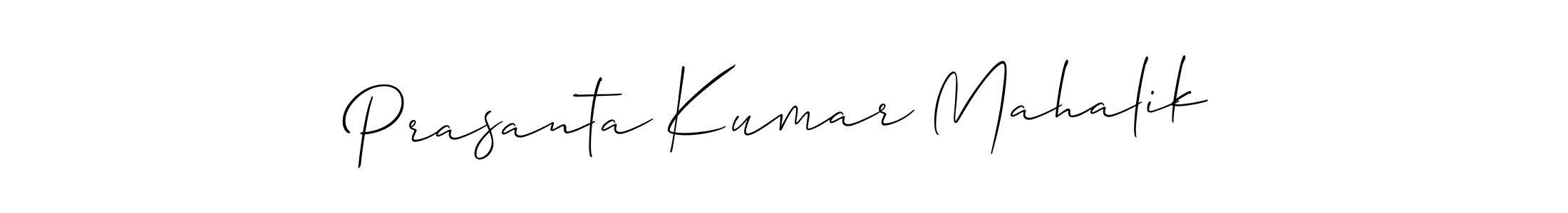 Allison_Script is a professional signature style that is perfect for those who want to add a touch of class to their signature. It is also a great choice for those who want to make their signature more unique. Get Prasanta Kumar Mahalik name to fancy signature for free. Prasanta Kumar Mahalik signature style 2 images and pictures png