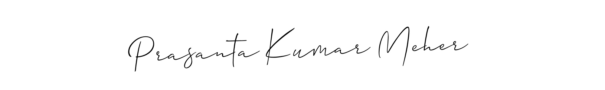 It looks lik you need a new signature style for name Prasanta Kumar Meher. Design unique handwritten (Allison_Script) signature with our free signature maker in just a few clicks. Prasanta Kumar Meher signature style 2 images and pictures png