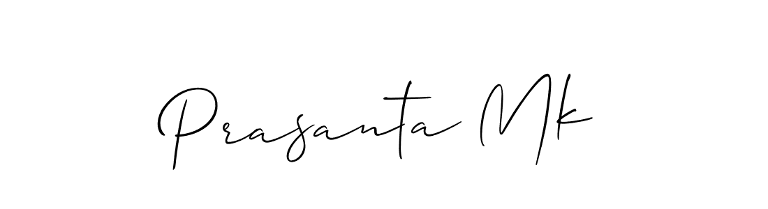 Create a beautiful signature design for name Prasanta Mk. With this signature (Allison_Script) fonts, you can make a handwritten signature for free. Prasanta Mk signature style 2 images and pictures png