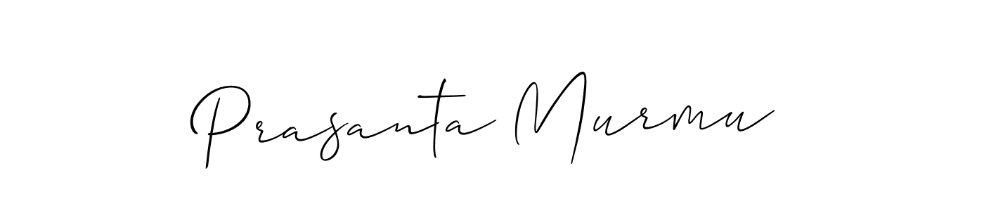 You should practise on your own different ways (Allison_Script) to write your name (Prasanta Murmu) in signature. don't let someone else do it for you. Prasanta Murmu signature style 2 images and pictures png