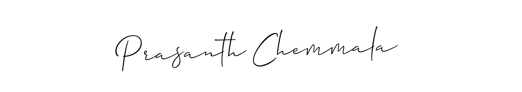 Also we have Prasanth Chemmala name is the best signature style. Create professional handwritten signature collection using Allison_Script autograph style. Prasanth Chemmala signature style 2 images and pictures png