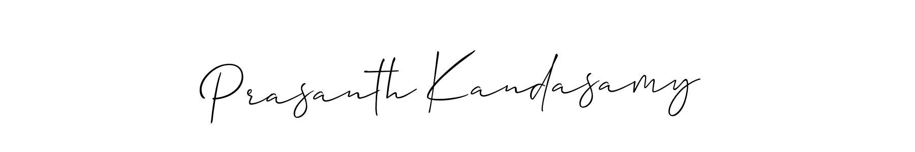 How to Draw Prasanth Kandasamy signature style? Allison_Script is a latest design signature styles for name Prasanth Kandasamy. Prasanth Kandasamy signature style 2 images and pictures png