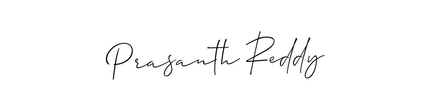 Design your own signature with our free online signature maker. With this signature software, you can create a handwritten (Allison_Script) signature for name Prasanth Reddy. Prasanth Reddy signature style 2 images and pictures png