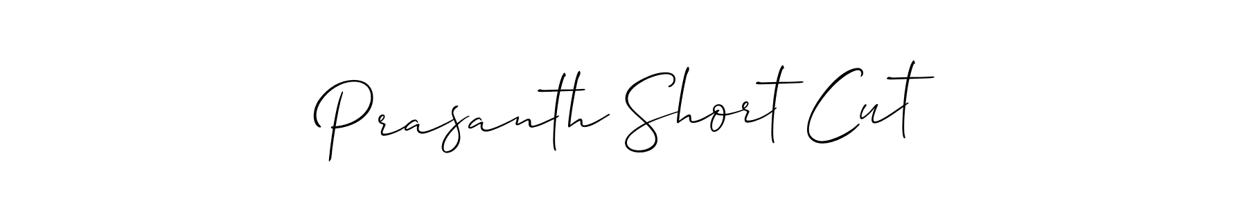 Use a signature maker to create a handwritten signature online. With this signature software, you can design (Allison_Script) your own signature for name Prasanth Short Cut. Prasanth Short Cut signature style 2 images and pictures png
