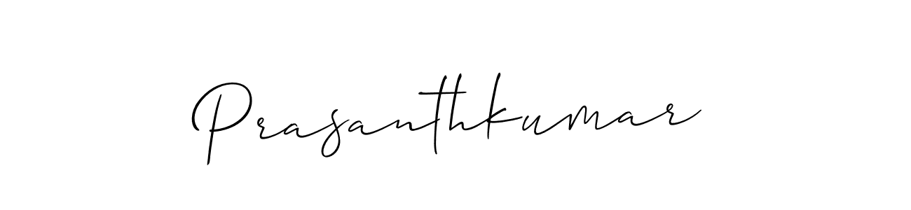 Design your own signature with our free online signature maker. With this signature software, you can create a handwritten (Allison_Script) signature for name Prasanthkumar. Prasanthkumar signature style 2 images and pictures png