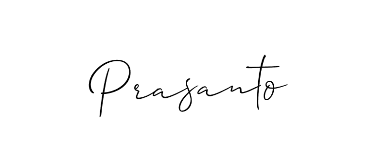 You should practise on your own different ways (Allison_Script) to write your name (Prasanto) in signature. don't let someone else do it for you. Prasanto signature style 2 images and pictures png